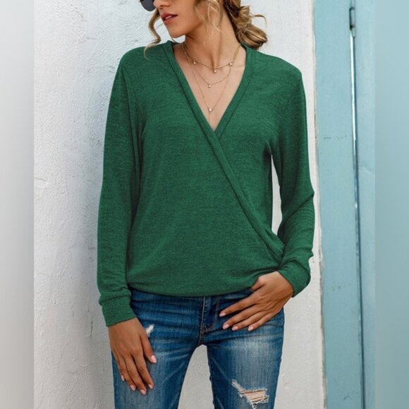 WHBM wrap front  Top - Picture 5 of 9